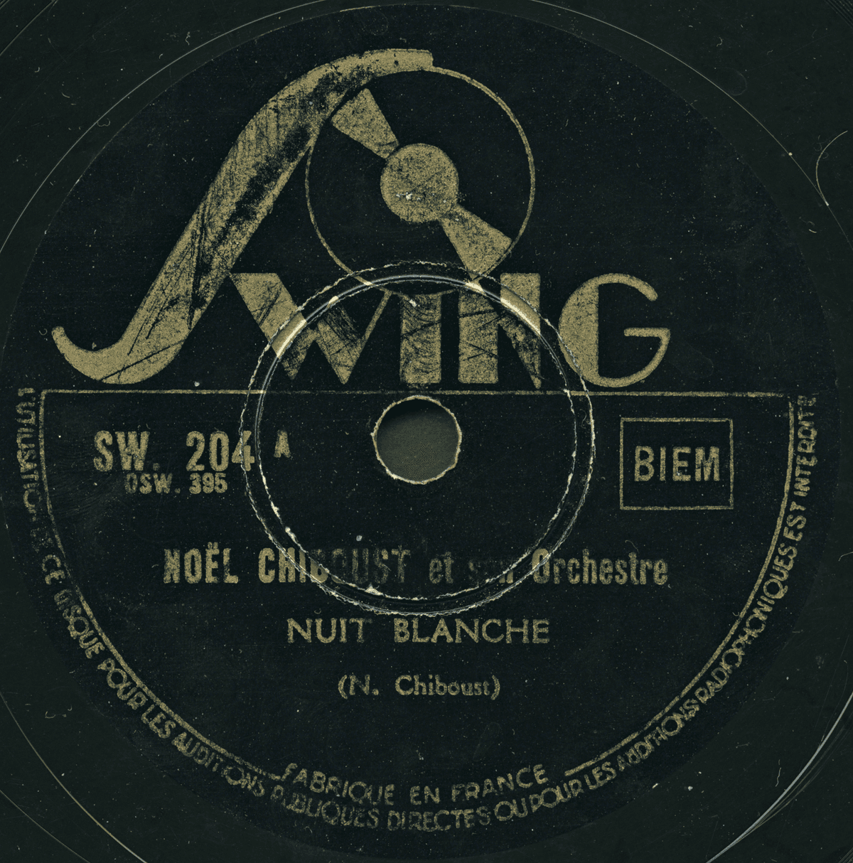 Nuit blanche / Goût du jour by Noël Chiboust et son orchestre