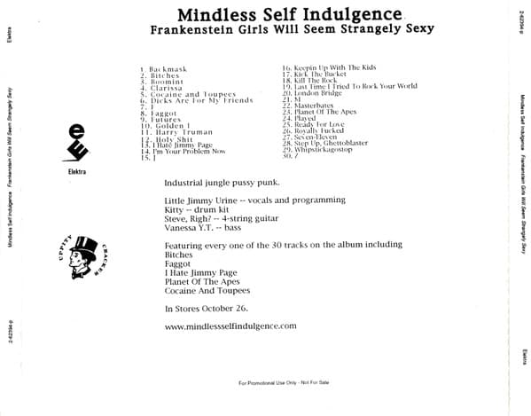Frankenstein Girls Will Seem Strangely Sexy by Mindless Self Indulgence